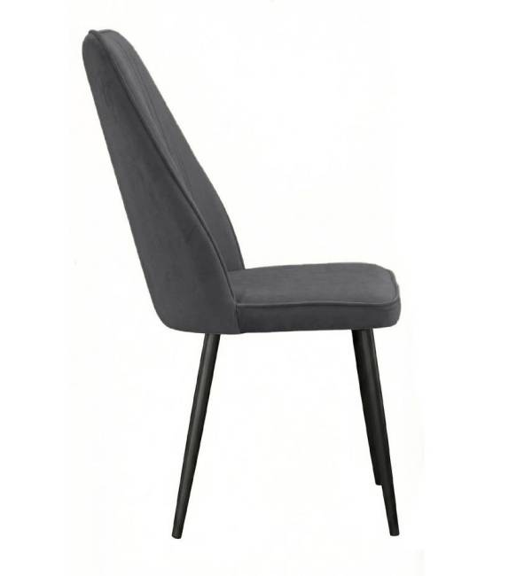 Стул DikLine 327 поворотный B28 ANTRACITE, ножки черные