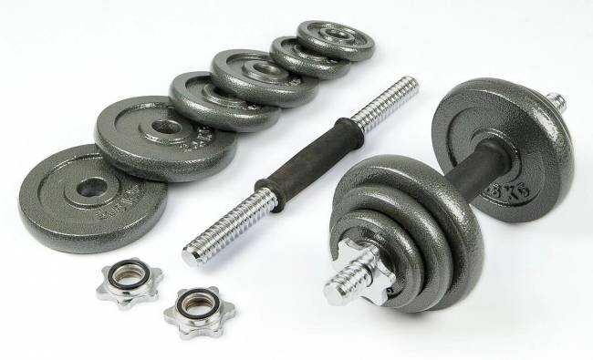 Набор металлических гантелей в чемодане "ATLAS SPORT 20 кг Набор металлических гантелей в чемодане "ATLAS SPORT 20 кг