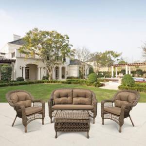 Плетеный комплект для отдыха LV-520BB Beige-Beige Плетеный комплект для отдыха LV-520BB Beige-Beige