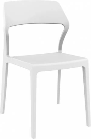 Стул пластиковый Snow белый 520х560х830 мм