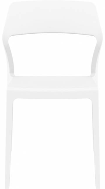 Стул пластиковый Snow белый 520х560х830 мм