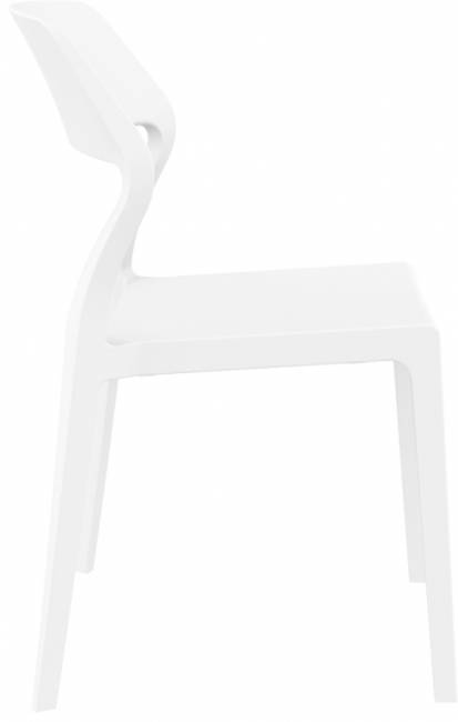 Стул пластиковый Snow белый 520х560х830 мм