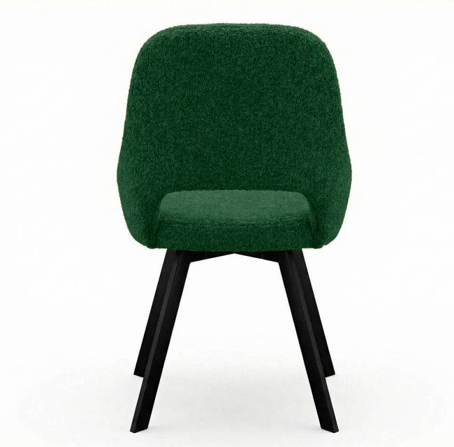 Стул DikLine 247 поворотный, BL10 зеленый, ножки черные