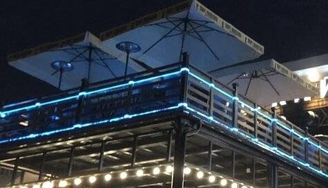 Зонт четырёх-купольный 5.3 х 5.3