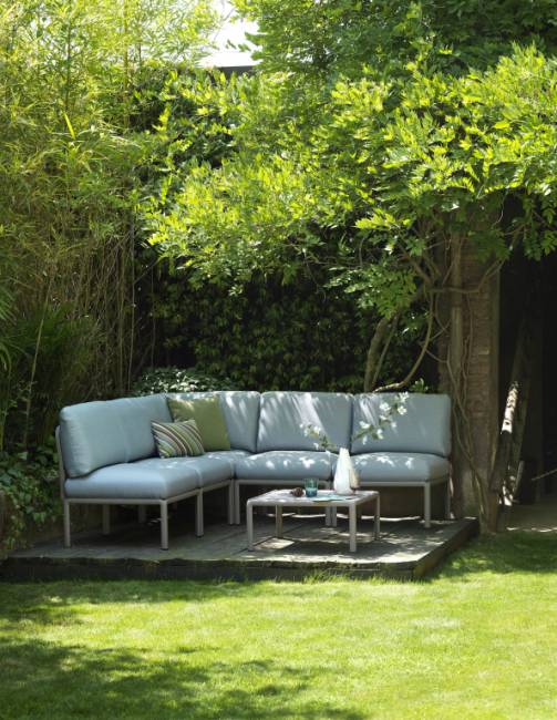 Диван пластиковый с подушками Komodo 3 тортора, лед 2160х780х880 мм Диван пластиковый с подушками Komodo 3 тортора, лед 2160х780х880 мм