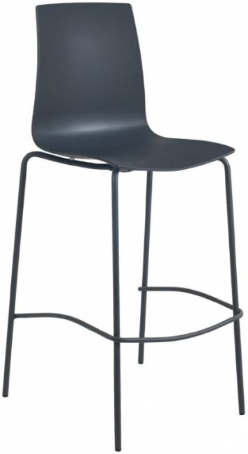 Стул пластиковый барный X-Treme BSL Pro антрацит 520х520х1100 мм Стул пластиковый барный X-Treme BSL Pro антрацит 520х520х1100 мм