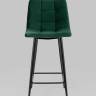 Стул полубарный Джанго велюр зелёный 2 шт.