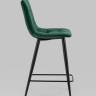 Стул полубарный Джанго велюр зелёный 2 шт.