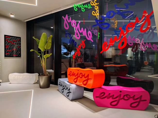 Скамья пластиковая Enjoy Standard 1240х360х450 мм