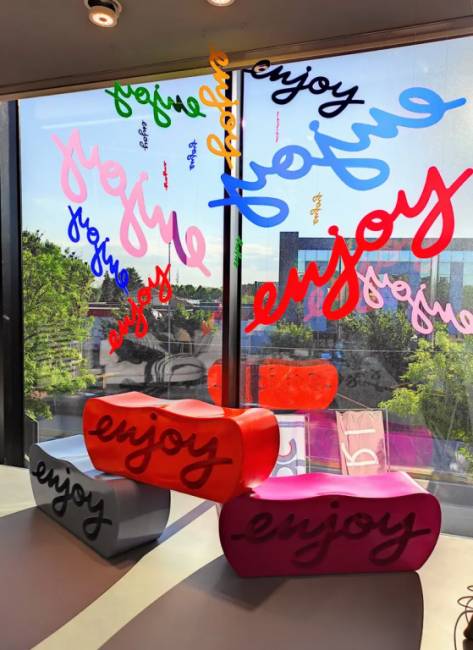 Скамья пластиковая Enjoy Standard 1240х360х450 мм