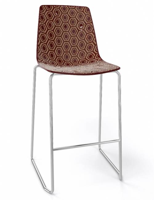 Стул пластиковый полубарный Alhambra ST 66 500х550х1040 мм