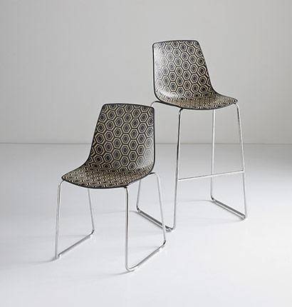 Стул пластиковый полубарный Alhambra ST 66 500х550х1040 мм