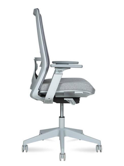 Кресло офисное / Вильямс грэй  LB / Williams grey LB / серая сетка/серая ткань