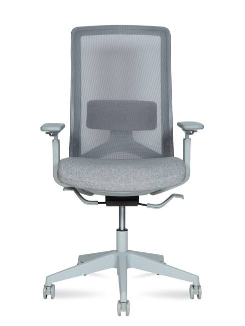 Кресло офисное / Вильямс грэй  LB / Williams grey LB / серая сетка/серая ткань