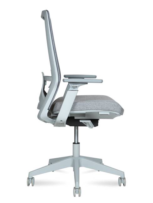 Кресло офисное / Вильямс грэй  LB / Williams grey LB / серая сетка/серая ткань