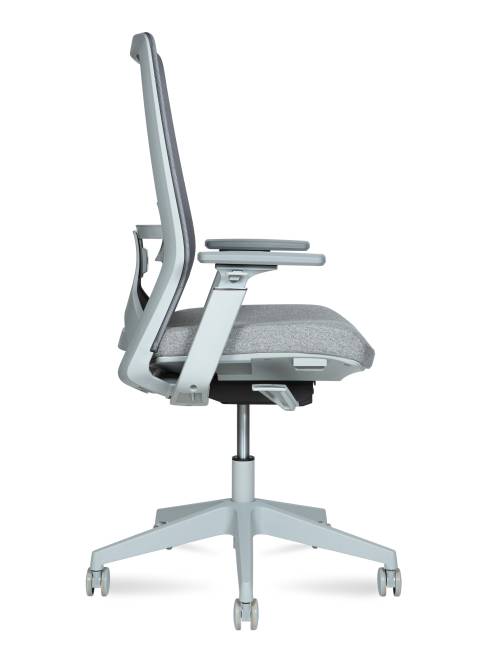 Кресло офисное / Вильямс грэй  LB / Williams grey LB / серая сетка/серая ткань