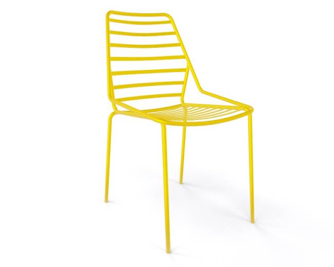 Стул металлический Link желтый 480х570х860 мм