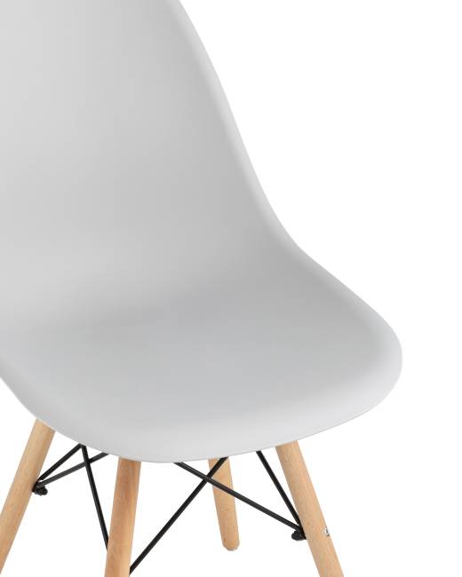 Стул Eames Style DSW светло-серый x4 (разборный каркас)