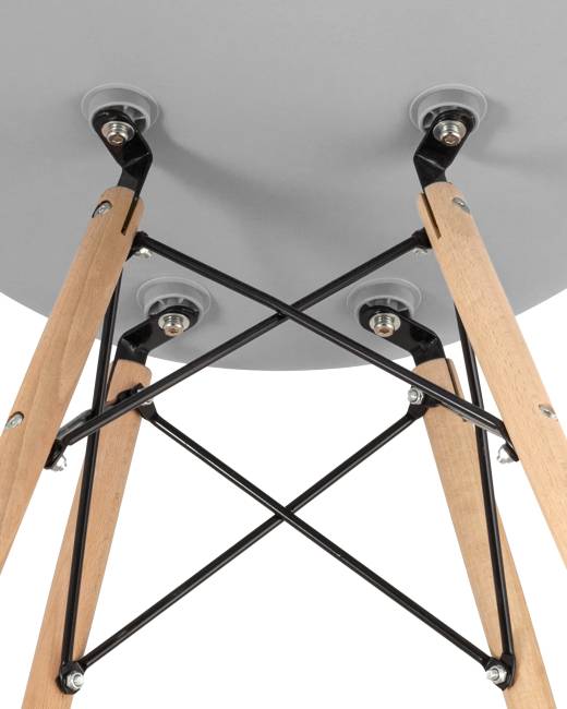 Стул Eames Style DSW светло-серый x4 (разборный каркас)