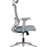 Кресло офисное / Лайт грэй / Light grey / серый пластик/серая  серка/серая ткань/хром база