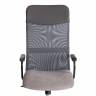 Кресло PRACTIC (мп) серый/металлик флок/кож/зам