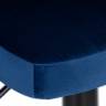 Стул барный DOBRIN CHARLY BLACK, синий велюр (MJ9-117)