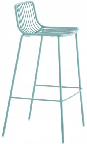 Стул металлический барный Nolita голубой 505х485х960 мм