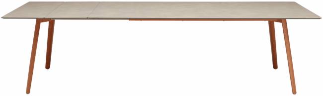 Стол ламинированный раздвижной Squid Extendable терракотовый, тортора шпатель 2090-2490-2890х1000х730 мм