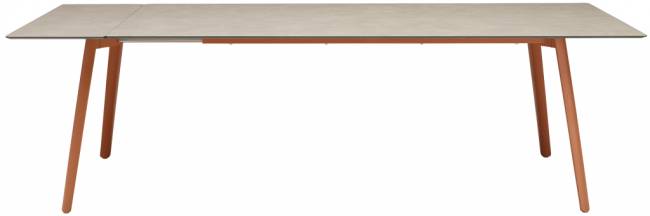 Стол ламинированный раздвижной Squid Extendable терракотовый, тортора шпатель 2090-2490-2890х1000х730 мм