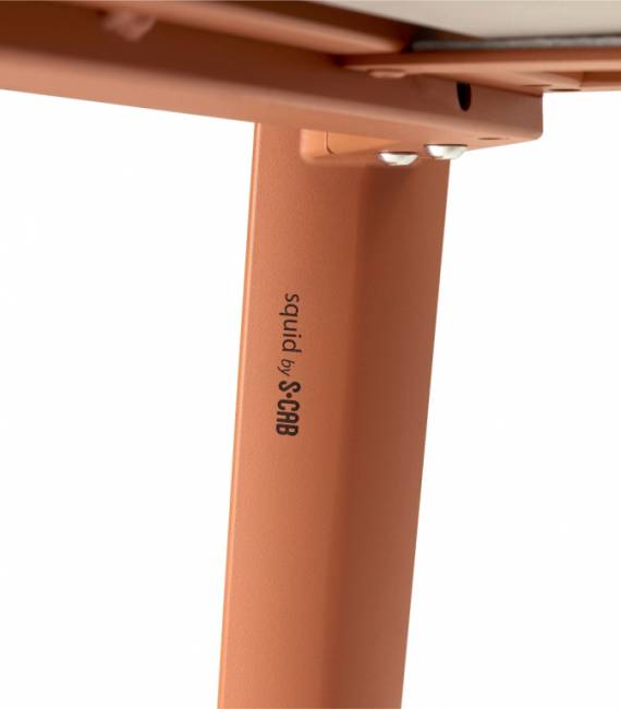 Стол ламинированный раздвижной Squid Extendable терракотовый, тортора шпатель 2090-2490-2890х1000х730 мм