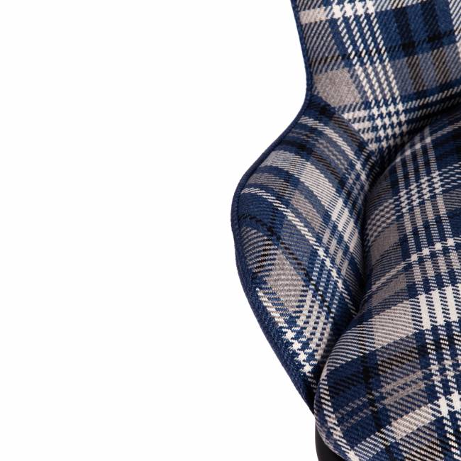 Кресло DUKEN (mod. 0179322) металл/ткань, 79х59х66 см, синий/синяя шотландка/черный синий/синяя шотландка/черный металл/ткань Кресло DUKEN (mod. 0179322) металл/ткань, 79х59х66 см, синий/синяя шотландка/черный синий/синяя шотландка/черный металл/ткань