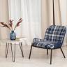 Кресло DUKEN (mod. 0179322) металл/ткань, 79х59х66 см, синий/синяя шотландка/черный синий/синяя шотландка/черный металл/ткань Кресло DUKEN (mod. 0179322) металл/ткань, 79х59х66 см, синий/синяя шотландка/черный синий/синяя шотландка/черный металл/ткань