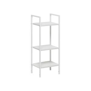 Стеллаж Leset Стилвуд 13 узкий, 3 полки Белый