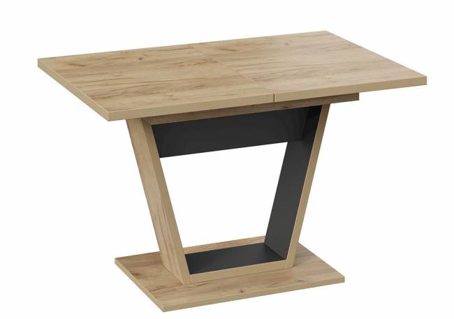 Стол Vik 120-160*80 Дуб вотан/ Графит