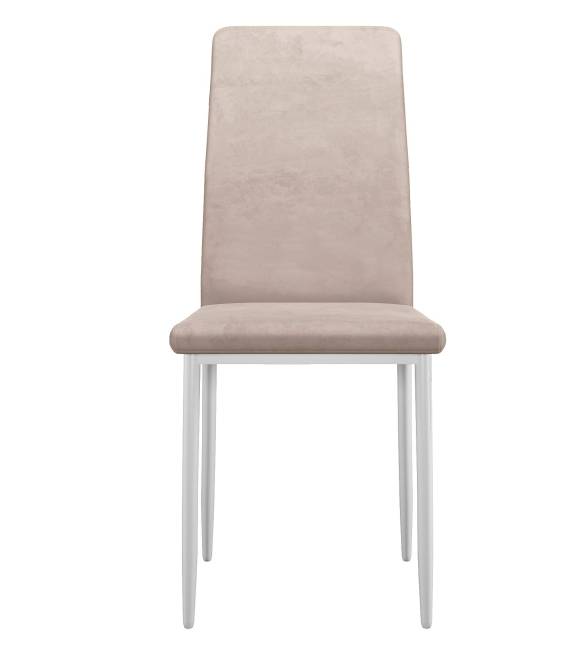 Стул DikLine 272 B03 BEIGE, ножки белые