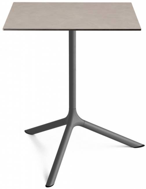 Стол ламинированный обеденный складной Tripe Maxi Folding антрацит, тортора шпатель 700х700х740 мм Стол ламинированный обеденный складной Tripe Maxi Folding антрацит, тортора шпатель 700х700х740 мм