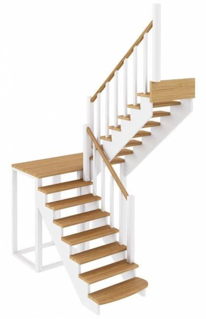 Деревянная лестница К-004м/1 Деревянная лестница К-004м/1