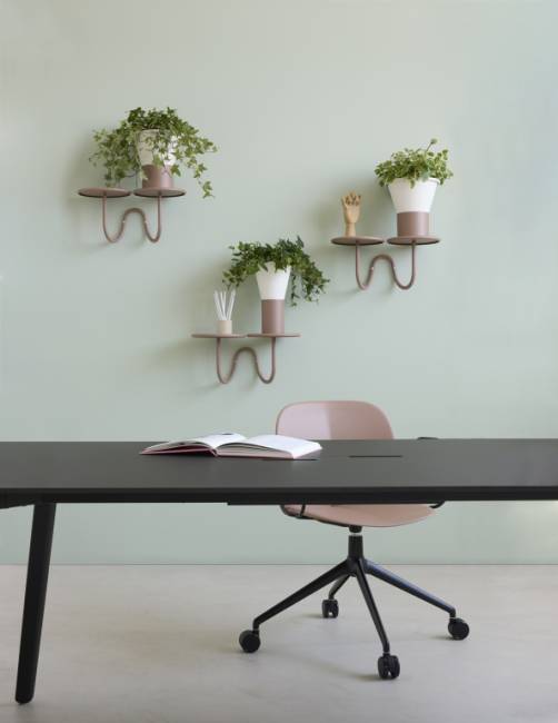 Подставка для цветов настенная Mimosa тортора 420х215х230 мм