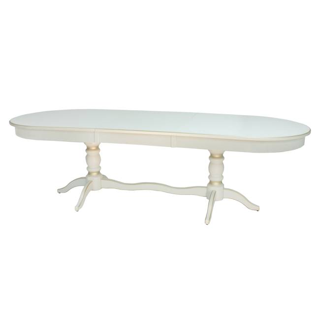 Стол раздвижной Leset Вашингтон 2Р Слоновая кость патина золото