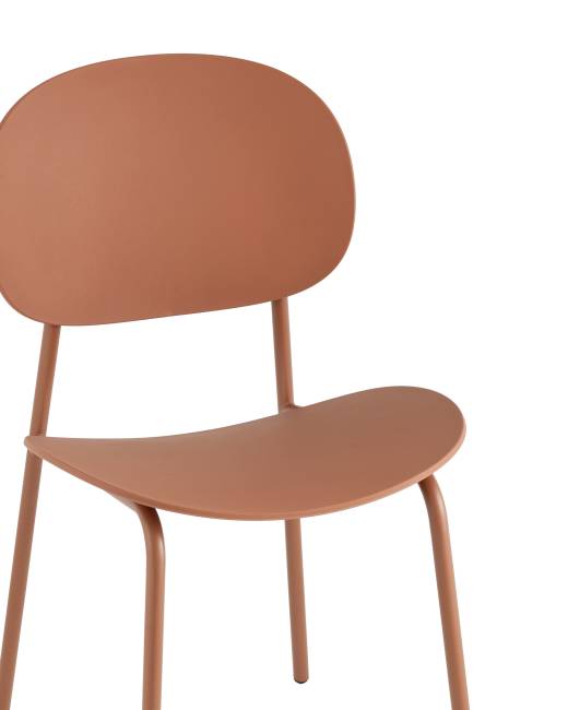 Стул Edie пластик коричневый NP
