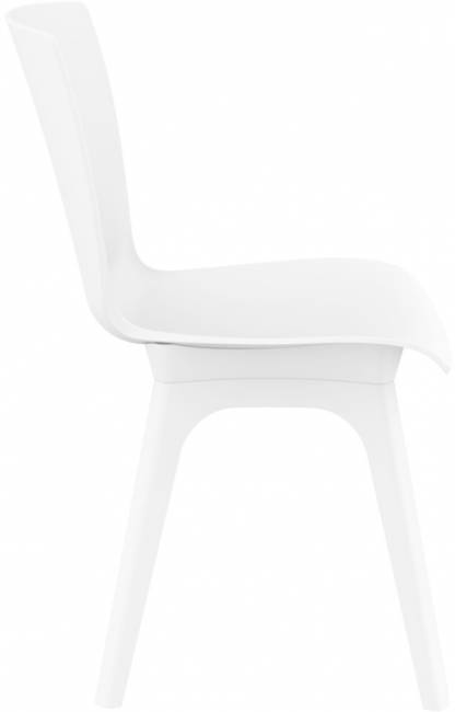Стул пластиковый Mio-PP белый 440х560х840 мм