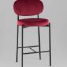 Стул полубарный Бриф VD велюр винный