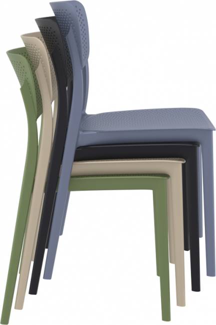 Стул пластиковый Lucy белый 450х530х820 мм