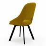 Стул DikLine 247 поворотный, BL08 горчица, ножки черные