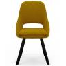 Стул DikLine 247 поворотный, BL08 горчица, ножки черные