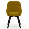Стул DikLine 247 поворотный, BL08 горчица, ножки черные