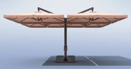 Зонт четырёх-купольный 6.3 х 6.3