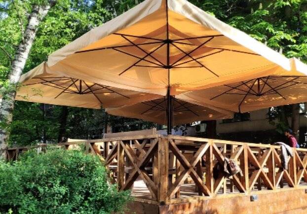 Зонт четырёх-купольный 6.3 х 6.3