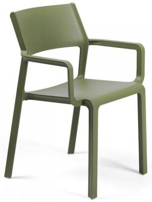 Кресло пластиковое Trill Armchair агава 585х535х825 мм