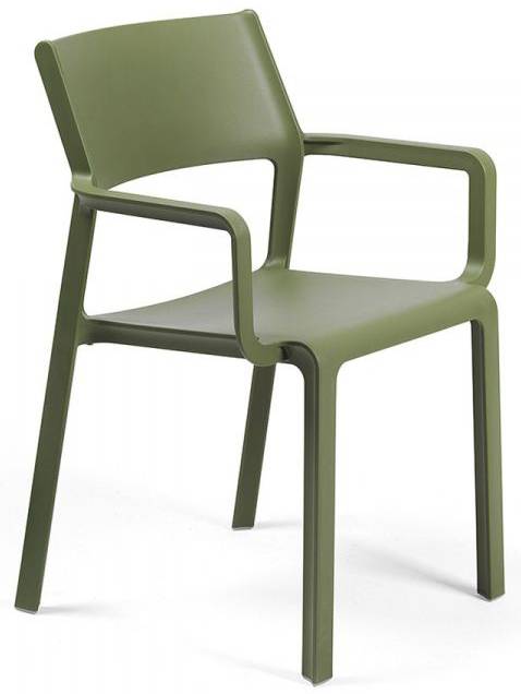 Кресло пластиковое Trill Armchair агава 585х535х825 мм